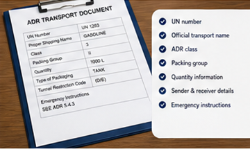 Documente ADR pentru transportul mărfurilor periculoase și acte logistice