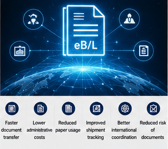 Sisteme logistice digitale moderne folosind conosamente electronice în transportul internațional