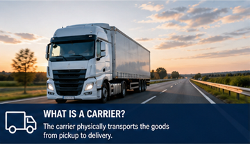Șofer de camion care transportă marfă pe autostrăzi europene pentru livrare logistică