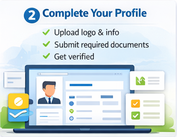 Pagina de profil transportator ExusTrans pentru încărcarea siglei și a documentelor de verificare
