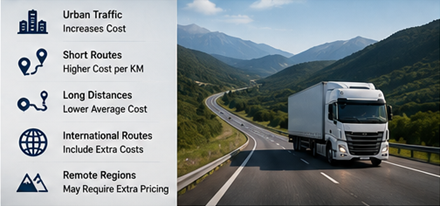Tarifarea transportului de marfă pe distanțe lungi și rute logistice europene