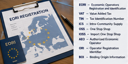 Abrevieri vamale internaționale și documentație comercială EORI pentru operațiuni europene de import-export
