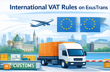 Rute logistice europene și internaționale cu reglementări TVA și conformitate pentru transport transfrontalier