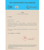 Exemplu de certificat de competență profesională manager de transport Danemarca