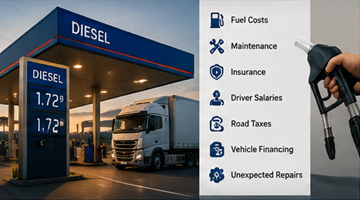 Prețurile combustibilului care afectează logistica europeană și cheltuielile operaționale ale companiilor de transport
