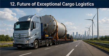 Convoi modern de transport heavy haul care reprezintă viitorul logisticii pentru mărfuri agabaritice