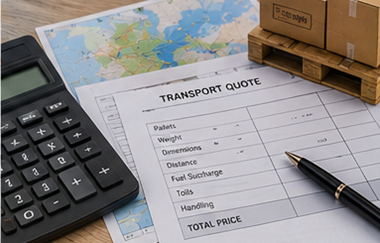 Calculul prețurilor pentru expedierea în regim de grupaj cu paleți, planificare logistică, costuri de transport și documente de transport