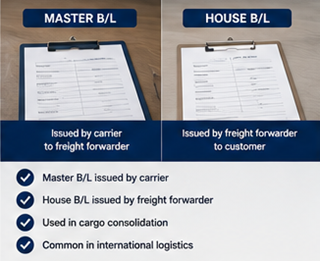 Comparație între Master Bill of Lading și House Bill of Lading în activitatea de freight forwarding