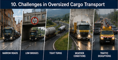 Provocările transportului de mărfuri agabaritice pe drumuri dificile și prin infrastructură urbană