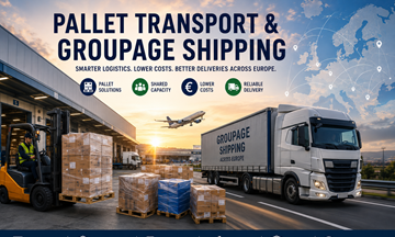 Transport european pe paleți și expediere în regim de grupaj cu camioane logistice, depozite, paleți și operațiuni de marfă