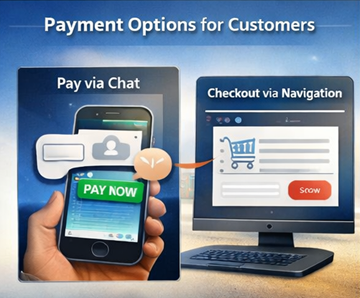 Client care plătește o comandă de transport prin butonul de plată din chat și navigare în checkout pe platforma ExusTrans