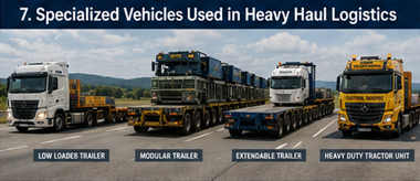 Remorci low loader, remorci modulare și camioane heavy haul care transportă mărfuri agabaritice