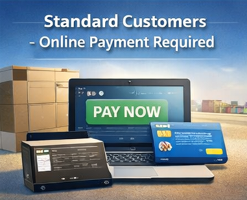 Clienți standard care finalizează o plată online securizată pentru servicii de transport pe ExusTrans, folosind checkout digital