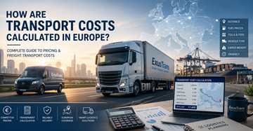 Calculul tarifelor de transport în Europa cu camioane logistice, costuri de marfă, combustibil, taxe și planificarea livrărilor