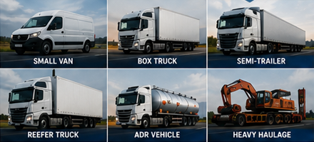 Diferite vehicule de transport de marfă și capacitatea de încărcare care influențează prețurile de transport în Europa