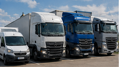 Vehicule de transport utilizate pentru expedierea pe paleți, inclusiv furgonete, camioane tip box, semiremorci și operațiuni de flotă logistică