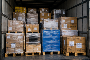 Expediere în regim de grupaj cu camioane de marfă partajate, marfă mixtă pe paleți și distribuție logistică europeană