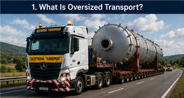 Camion heavy haul care transportă încărcătură industrială agabaritică în Europa