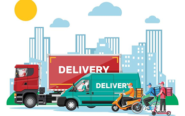Transport rutier folosit pentru livrări regionale cu autoutilitare și camioane în logistica urbană
